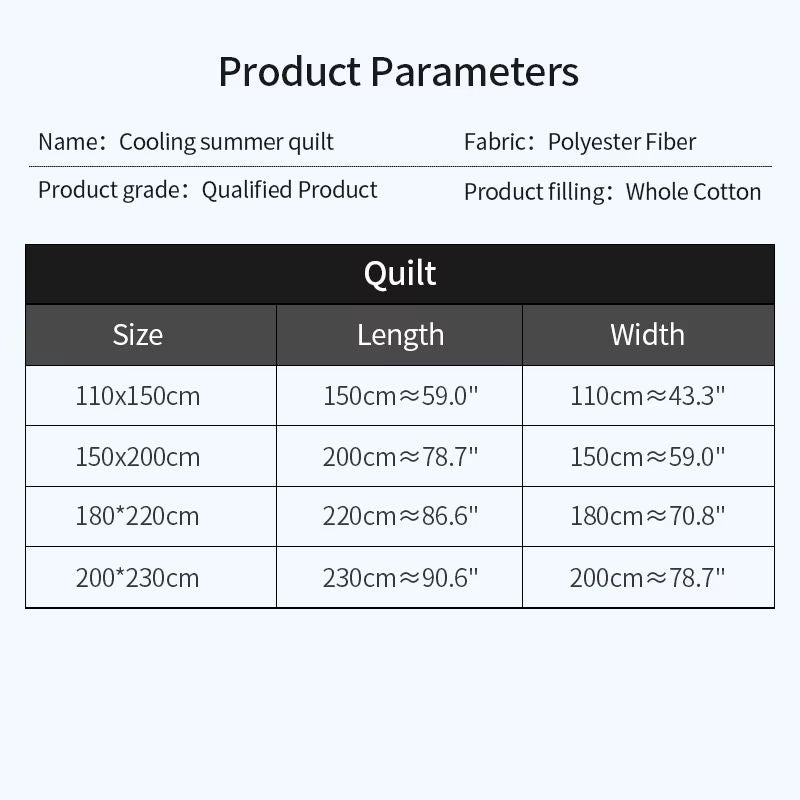 2025 Japanese Polyester Cotton Quilted Summer Quilt  Lightweight  SkinFriendly 5