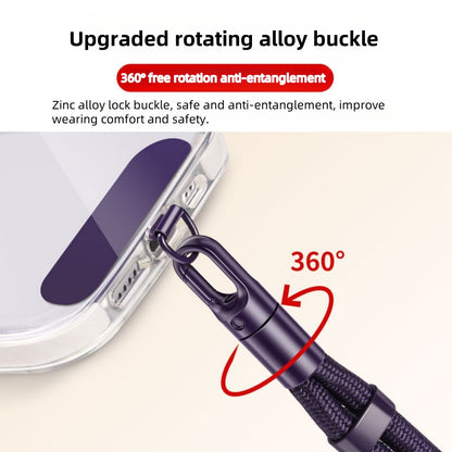 Upgraded Anti-Drop Universal Phone Lanyard with Clip, 360 Rotation Adjustable Neck Strap, Crossbody Holder for All Phone