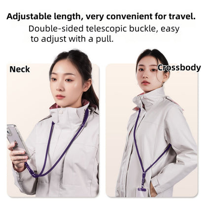Upgraded Anti-Drop Universal Phone Lanyard with Clip, 360 Rotation Adjustable Neck Strap, Crossbody Holder for All Phone