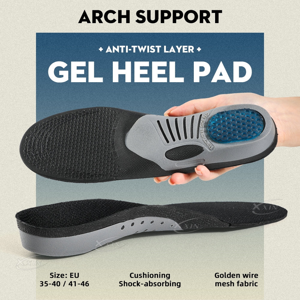 Arch Support Insoles, Gel Silicone Insoles, Orthotic Shoe Insoles, Sports Insoles Shock Absorption Shoe Pad
