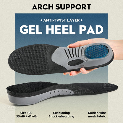 Arch Support Insoles, Gel Silicone Insoles, Orthotic Shoe Insoles, Sports Insoles Shock Absorption Shoe Pad