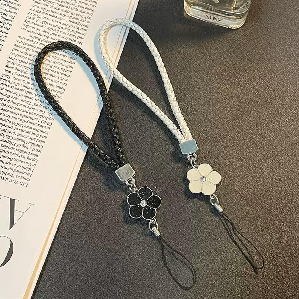 Colorful Small Flower Mobile Phone Lanyard Solid Color Phone Wrist Strap For USB ID Card Keychain U 4