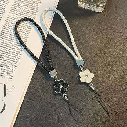 Colorful Small Flower Mobile Phone Lanyard Solid Color Phone Wrist Strap For USB ID Card Keychain U 4