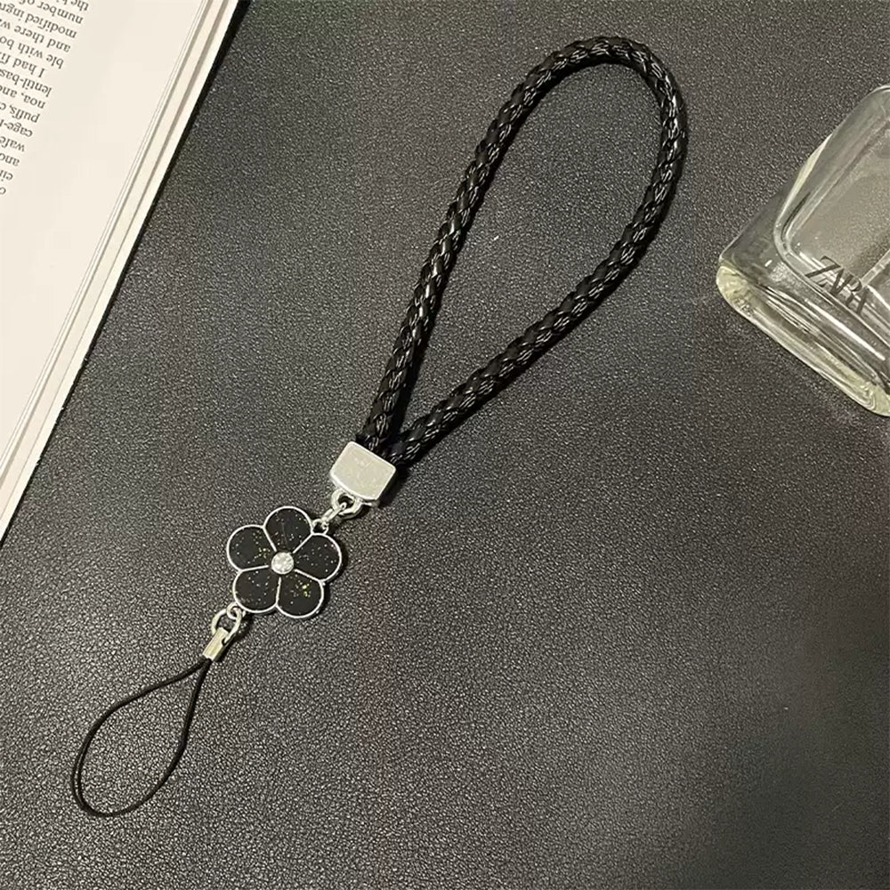 Colorful Small Flower Mobile Phone Lanyard Solid Color Phone Wrist Strap For USB ID Card Keychain U 5