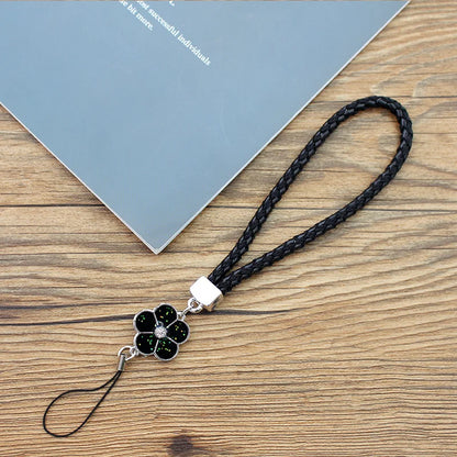 Colorful Small Flower Mobile Phone Lanyard Solid Color Phone Wrist Strap For USB ID Card Keychain U 14