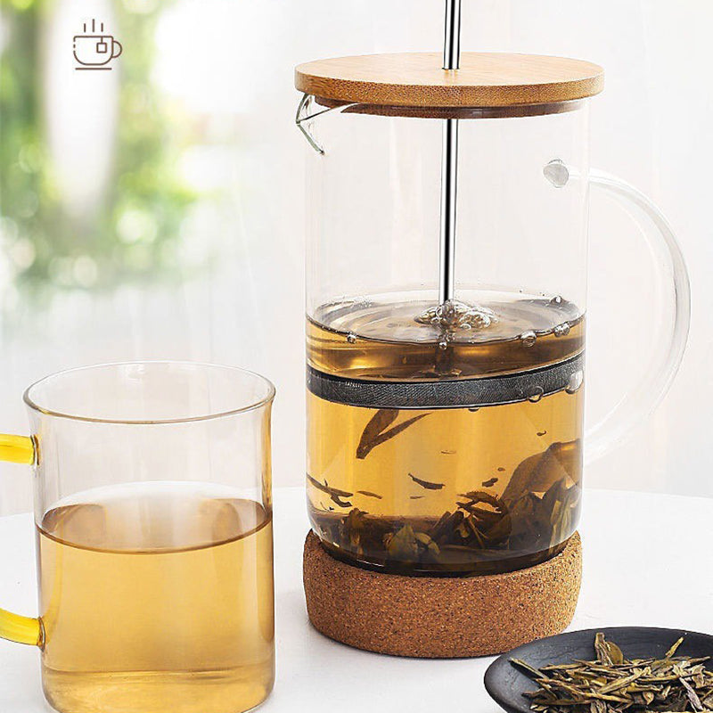 Premium French Press Coffee Maker High Borosilicate Glass Pot With Filter For Multifunctional Brewi 2