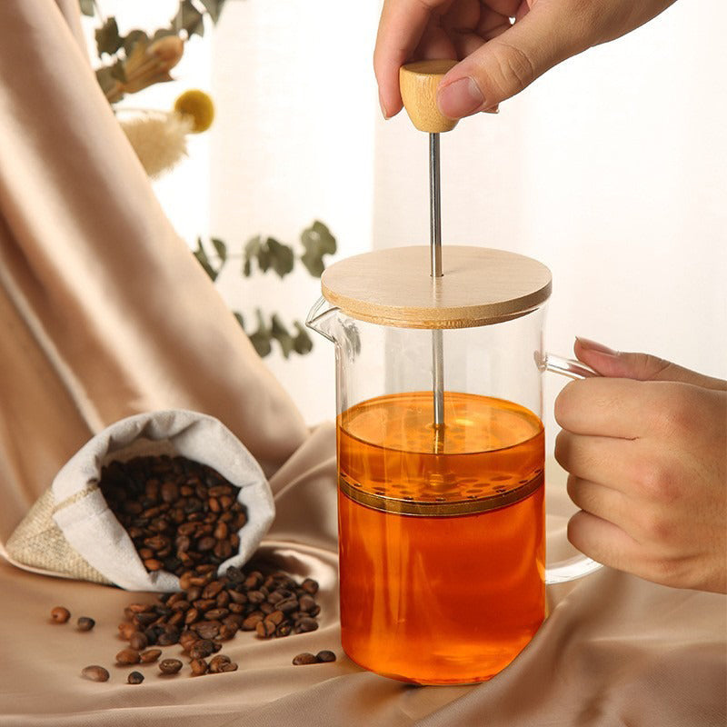 Premium French Press Coffee Maker High Borosilicate Glass Pot With Filter For Multifunctional Brewi 3