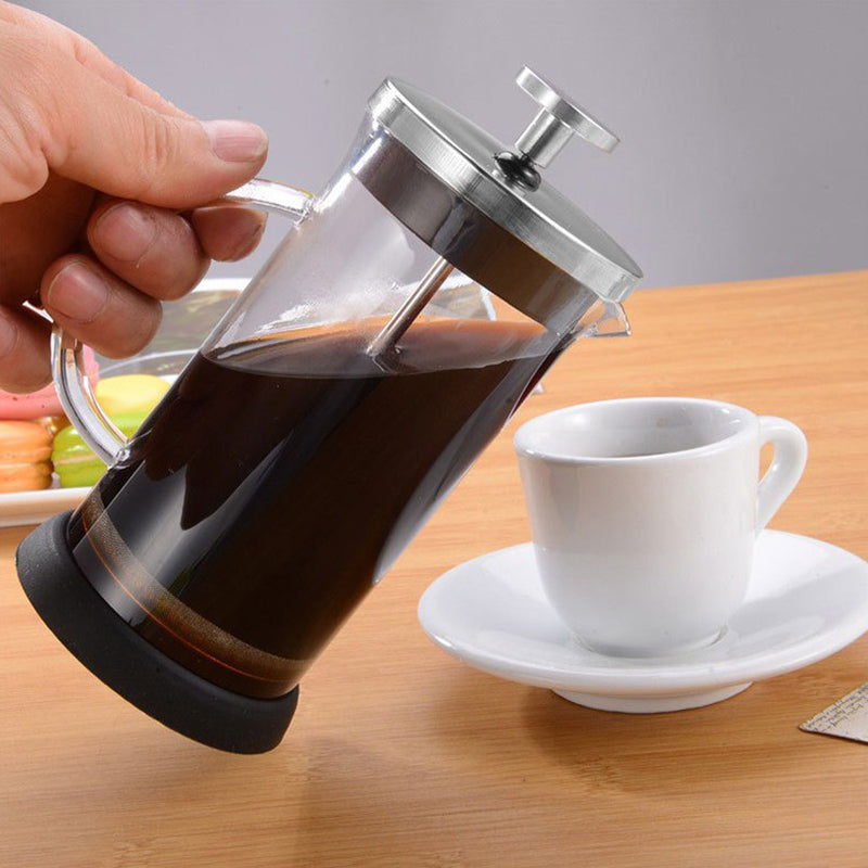 Premium French Press Coffee Maker High Borosilicate Glass Pot With Filter For Multifunctional Brewi 4