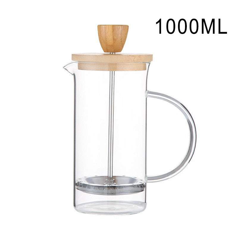 Premium French Press Coffee Maker High Borosilicate Glass Pot With Filter For Multifunctional Brewi 6