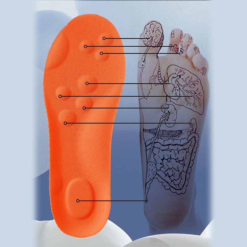 Latex Sport Insoles Soft High Elasticity Shoe Pads Orthotic Breathable Deodorant Shock Absorption C 2