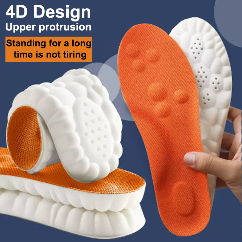 Latex Sport Insoles Soft High Elasticity Shoe Pads Orthotic Breathable Deodorant Shock Absorption C 5