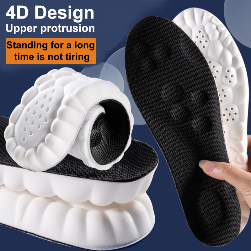 Latex Sport Insoles Soft High Elasticity Shoe Pads Orthotic Breathable Deodorant Shock Absorption C 8