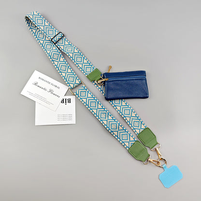 Crossbody Mobile Phone Lanyard Strap Adjustable, Anti Lost Phone Case Pendant, Zipper Wallet Card Coin Purse