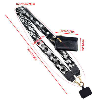 Crossbody Mobile Phone Lanyard Strap Adjustable, Anti Lost Phone Case Pendant, Zipper Wallet Card Coin Purse