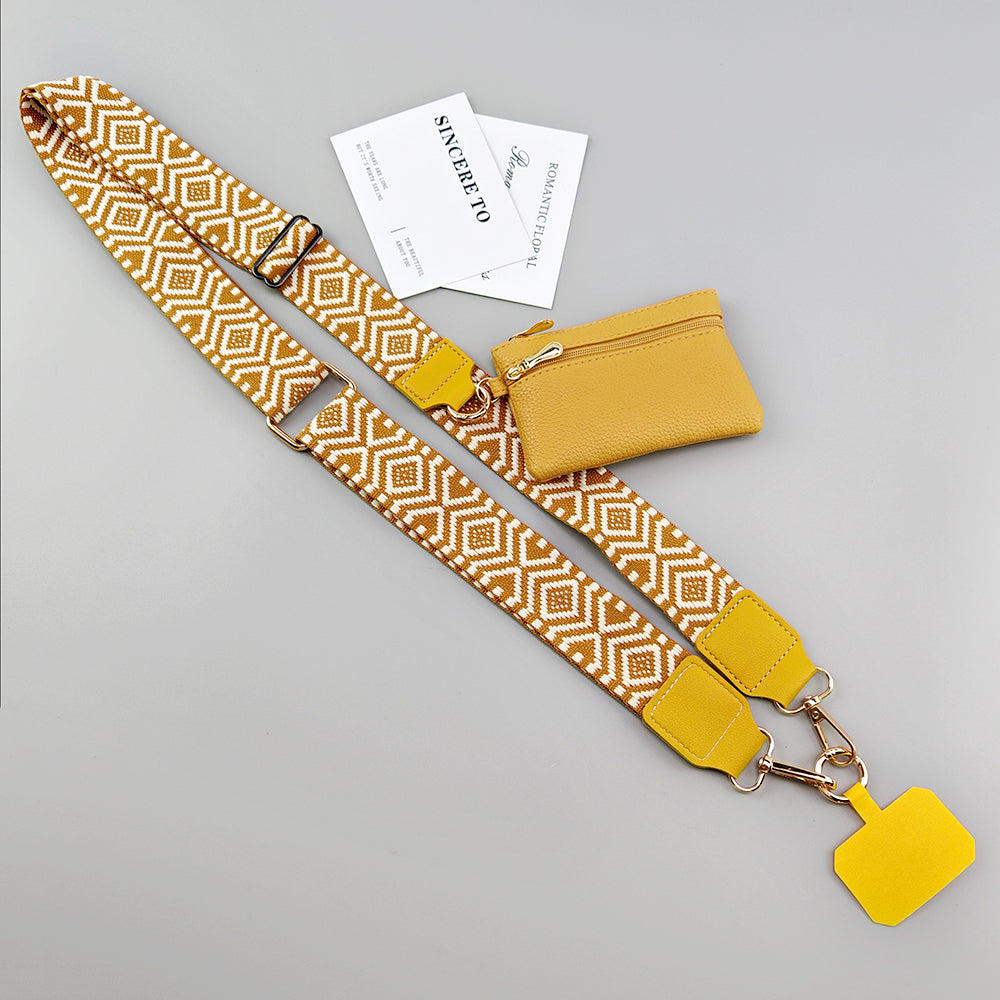 Crossbody Mobile Phone Lanyard Strap Adjustable, Anti Lost Phone Case Pendant, Zipper Wallet Card Coin Purse