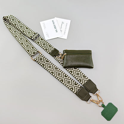 Crossbody Mobile Phone Lanyard Strap Adjustable, Anti Lost Phone Case Pendant, Zipper Wallet Card Coin Purse