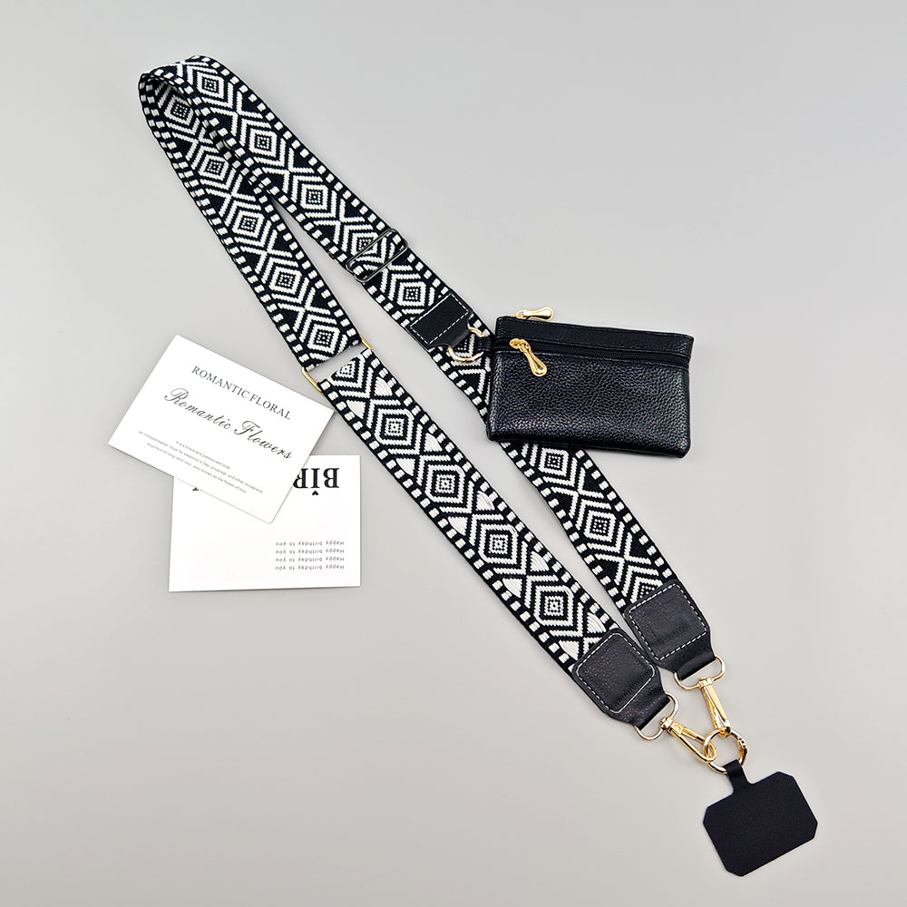 Crossbody Mobile Phone Lanyard Strap Adjustable, Anti Lost Phone Case Pendant, Zipper Wallet Card Coin Purse