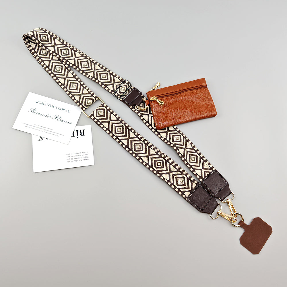 Crossbody Mobile Phone Lanyard Strap Adjustable, Anti Lost Phone Case Pendant, Zipper Wallet Card Coin Purse