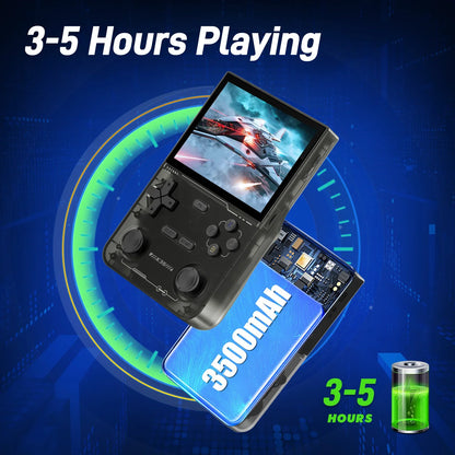 GAMINJA K36 3.5Inch IPS Screen Handheld Game Console, 64GB Memory Preloaded Classic Games, Portable Open Source