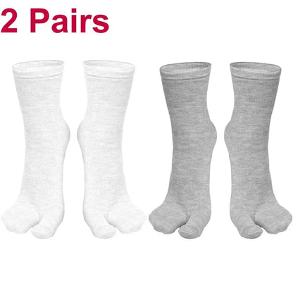 Fashion Japanese Style Tabi Toe Socks For Men Women Summer Fiber TwoFinger Socks Kimono  Flip Flop