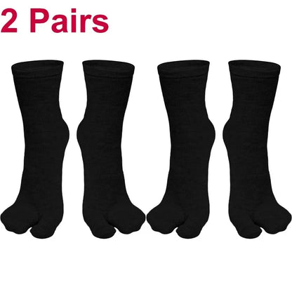 Fashion Japanese Style Tabi Toe Socks For Men Women Summer Fiber TwoFinger Socks Kimono  Flip Flop