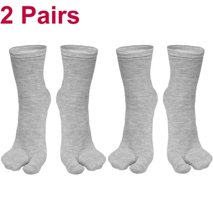 Fashion Japanese Style Tabi Toe Socks For Men Women Summer Fiber TwoFinger Socks Kimono  Flip Flop