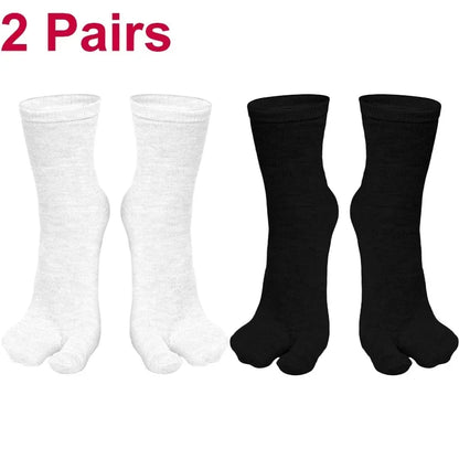 Fashion Japanese Style Tabi Toe Socks For Men Women Summer Fiber TwoFinger Socks Kimono  Flip Flop