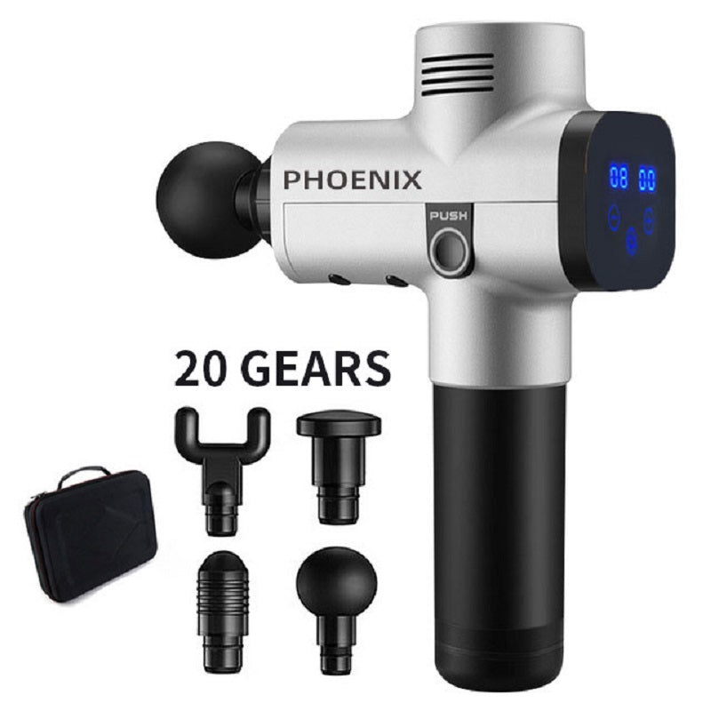Phoenix A2 Massage Gun, Deep Tissue Percussion Massager for Muscle Relaxation, Portable Handheld Fascia Gun with Dynamic