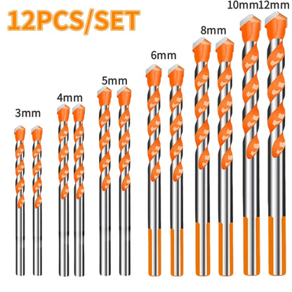 Professional 16PCS Tungsten Carbide Masonry Drill Bit Set Heavy Duty Drill Bits For Metal Steel Til 6