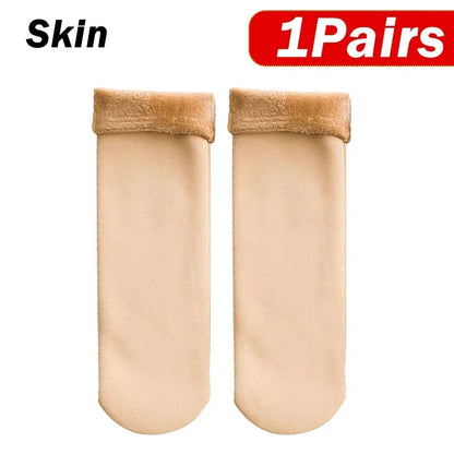 5Pair Womens Winter Thermal Socks Thicken Warm Cashmere Wool Blend Short Socks For Boots Snow Home