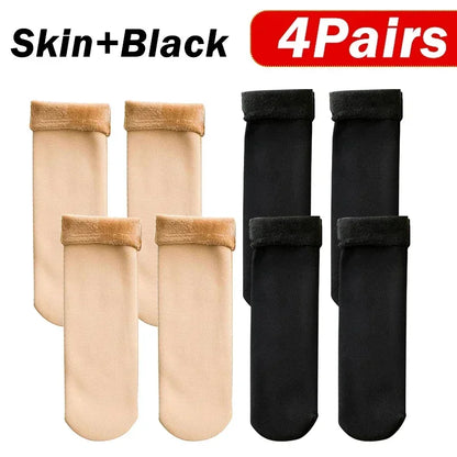 5Pair Womens Winter Thermal Socks Thicken Warm Cashmere Wool Blend Short Socks For Boots Snow Home