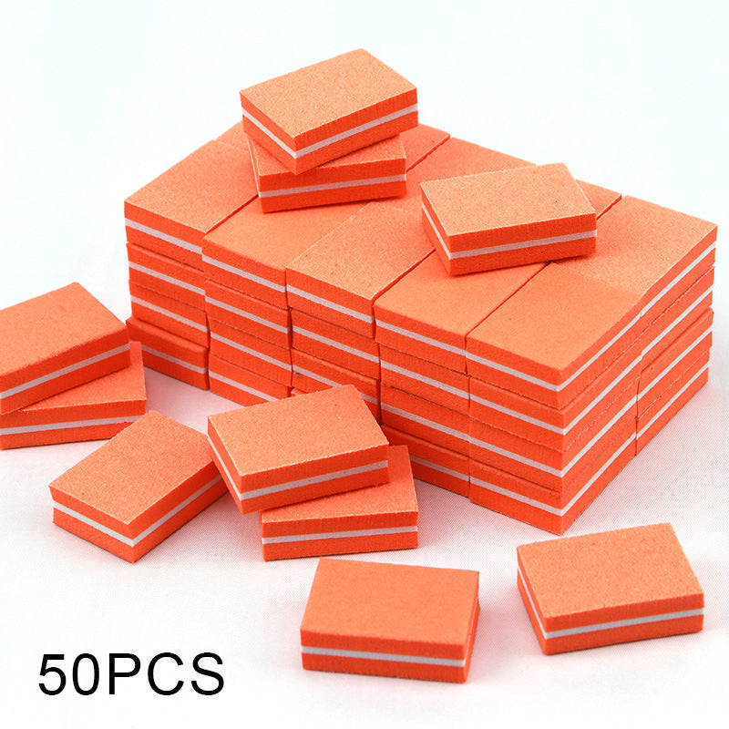 Mini Nail Files Double-sided Blocks, Colorful Sponge Nail Buffers, Polishing Nail Art Tools for Manicure