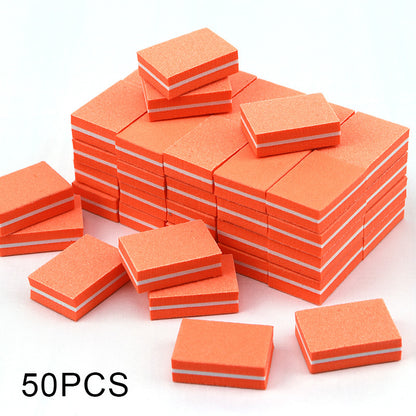 Mini Nail Files Double-sided Blocks, Colorful Sponge Nail Buffers, Polishing Nail Art Tools for Manicure