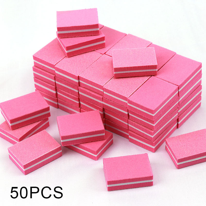 Mini Nail Files Double-sided Blocks, Colorful Sponge Nail Buffers, Polishing Nail Art Tools for Manicure