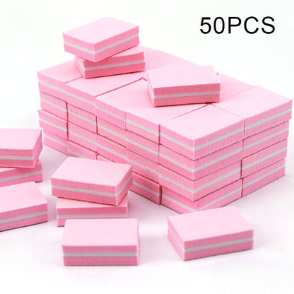 Mini Nail Files Double-sided Blocks, Colorful Sponge Nail Buffers, Polishing Nail Art Tools for Manicure