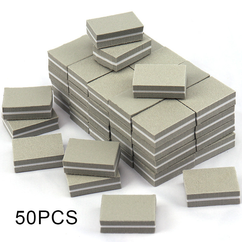 Mini Nail Files Double-sided Blocks, Colorful Sponge Nail Buffers, Polishing Nail Art Tools for Manicure