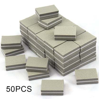 Mini Nail Files Double-sided Blocks, Colorful Sponge Nail Buffers, Polishing Nail Art Tools for Manicure