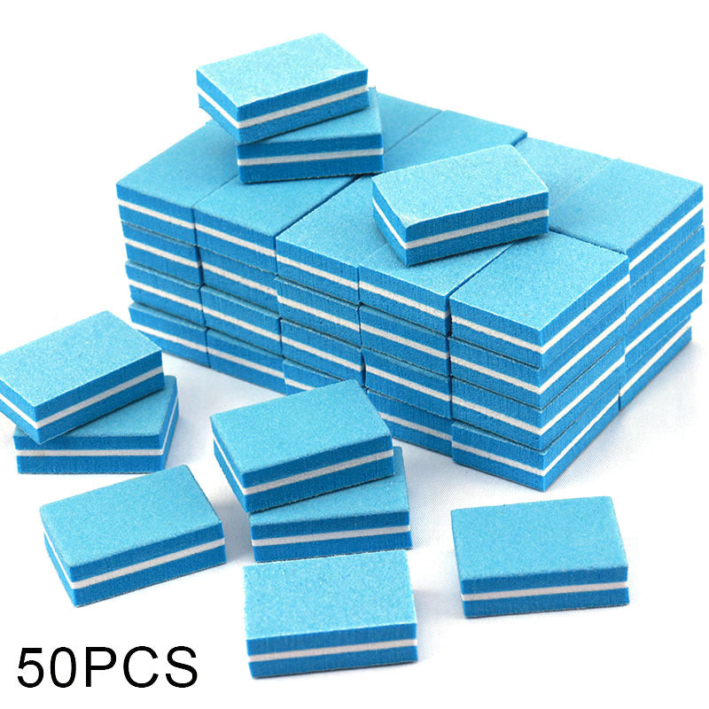 Mini Nail Files Double-sided Blocks, Colorful Sponge Nail Buffers, Polishing Nail Art Tools for Manicure