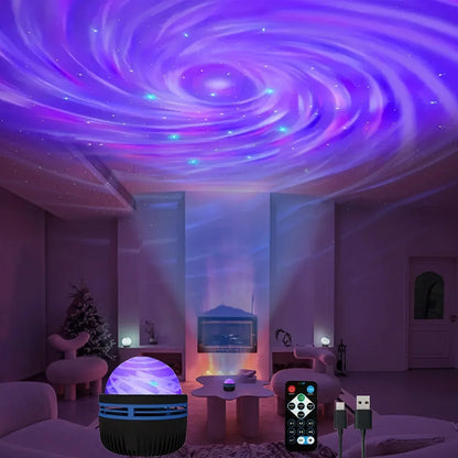 LED Galaxy Projector Light with Remote Control, 3-in-1 Aurora, Stars, and Nebula Night Light for Bedroom Decoration,