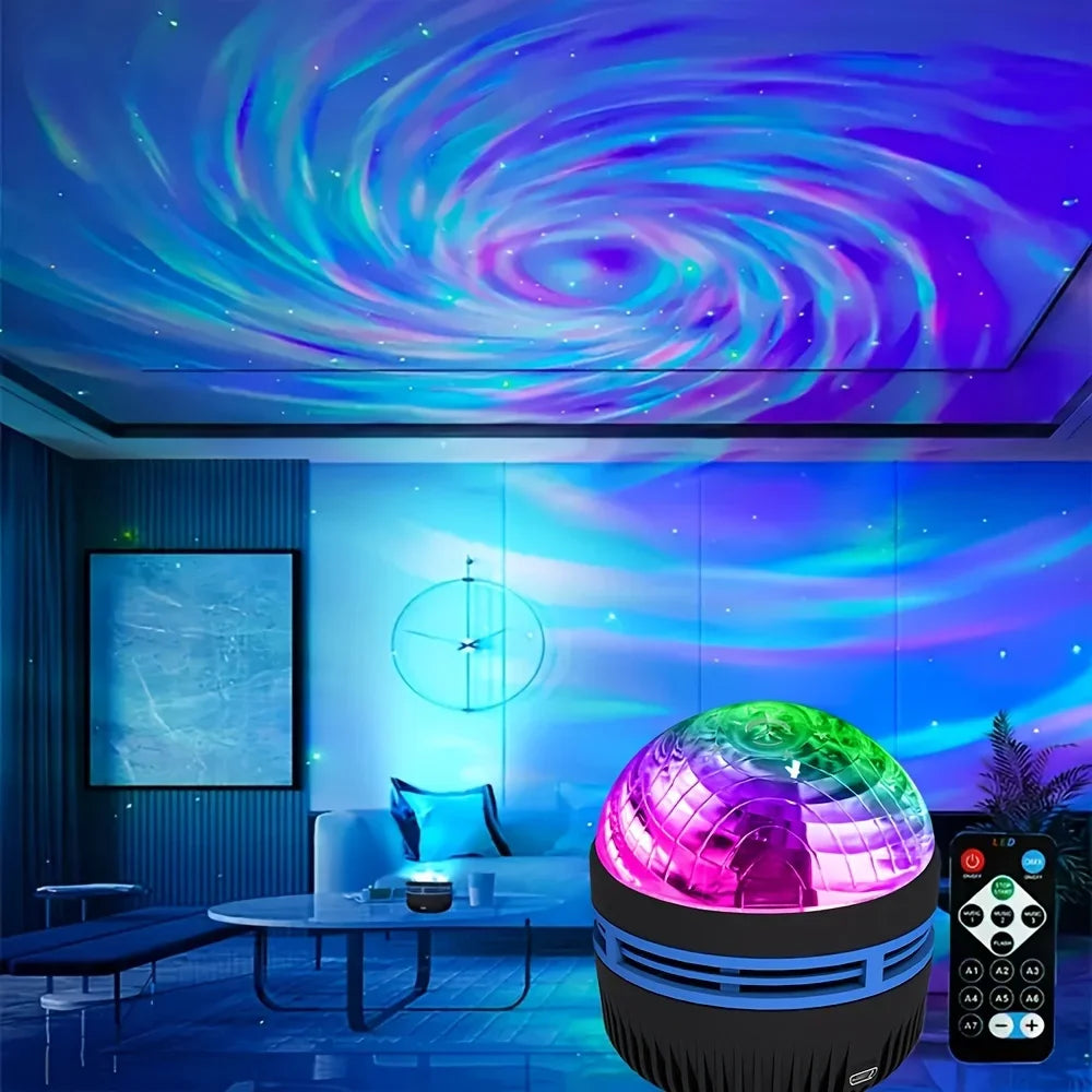 LED Galaxy Projector Light with Remote Control, 3-in-1 Aurora, Stars, and Nebula Night Light for Bedroom Decoration,