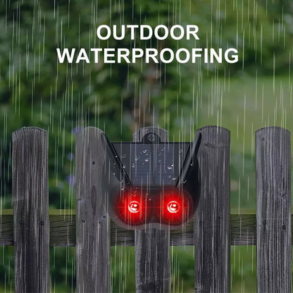 Solar Powered Ultrasonic Animal Repellent IP55 Waterproof Motion Sensor Wildlife Deterrent 3