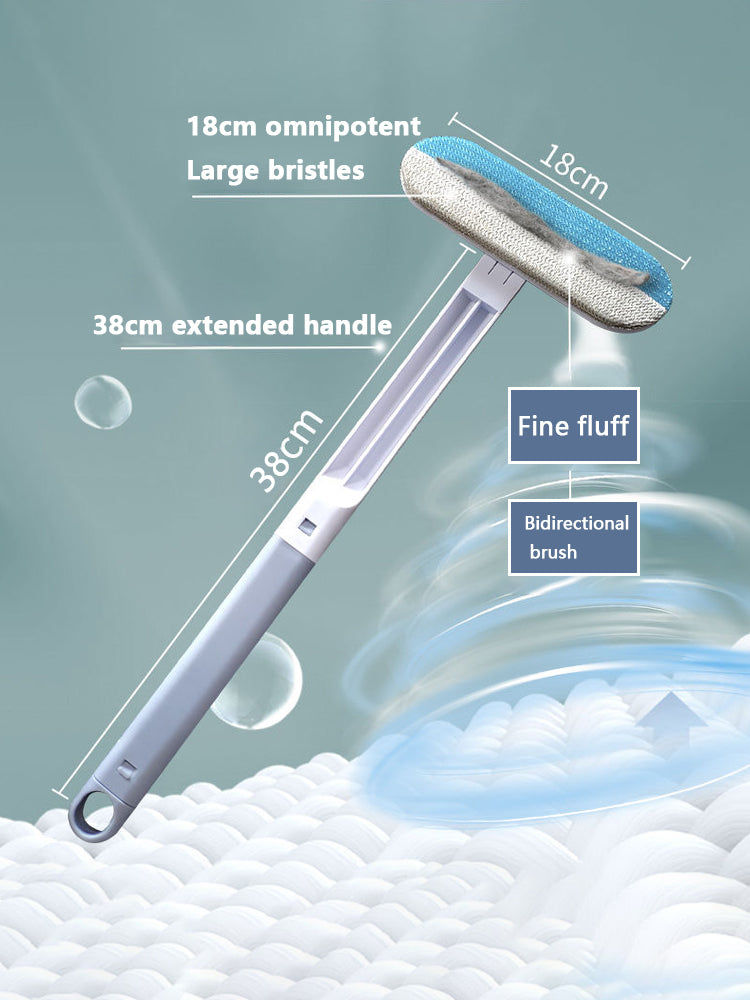 Long Handle Multifunctional Pet Hair Remover Brush, Cat Dog Fur Cleaner & Manual Window Cleaning Brush Tool