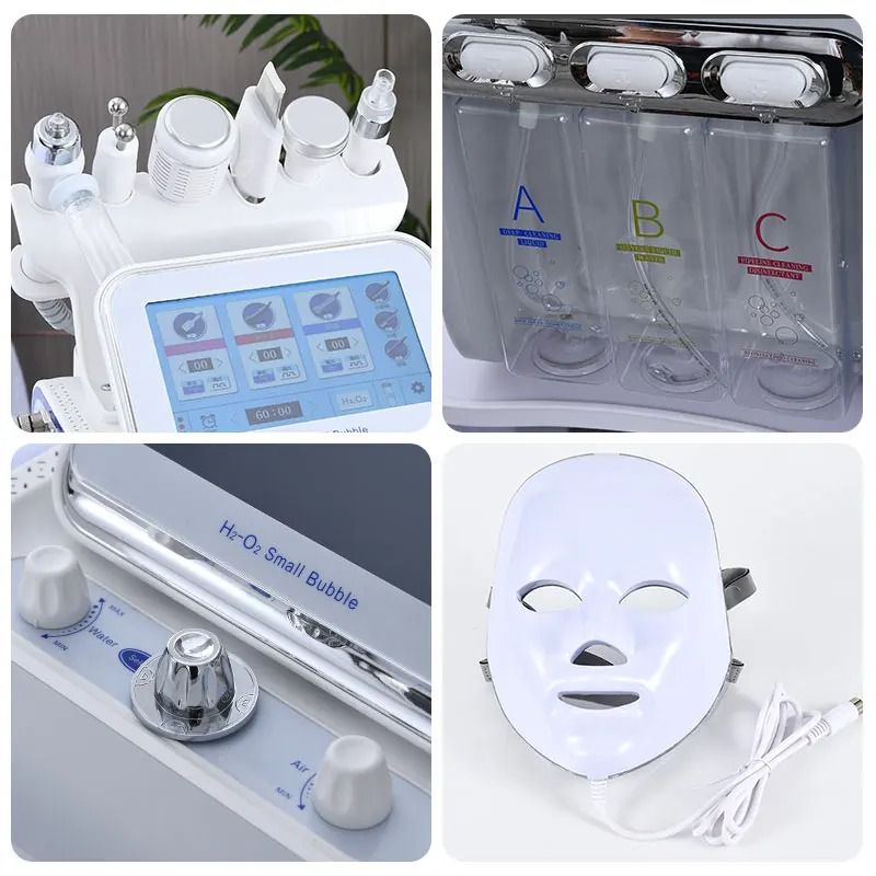 7 In 1 Hydrofacial Machine With H2O2 Aqua Peel For Deep Skin Cleansing 3