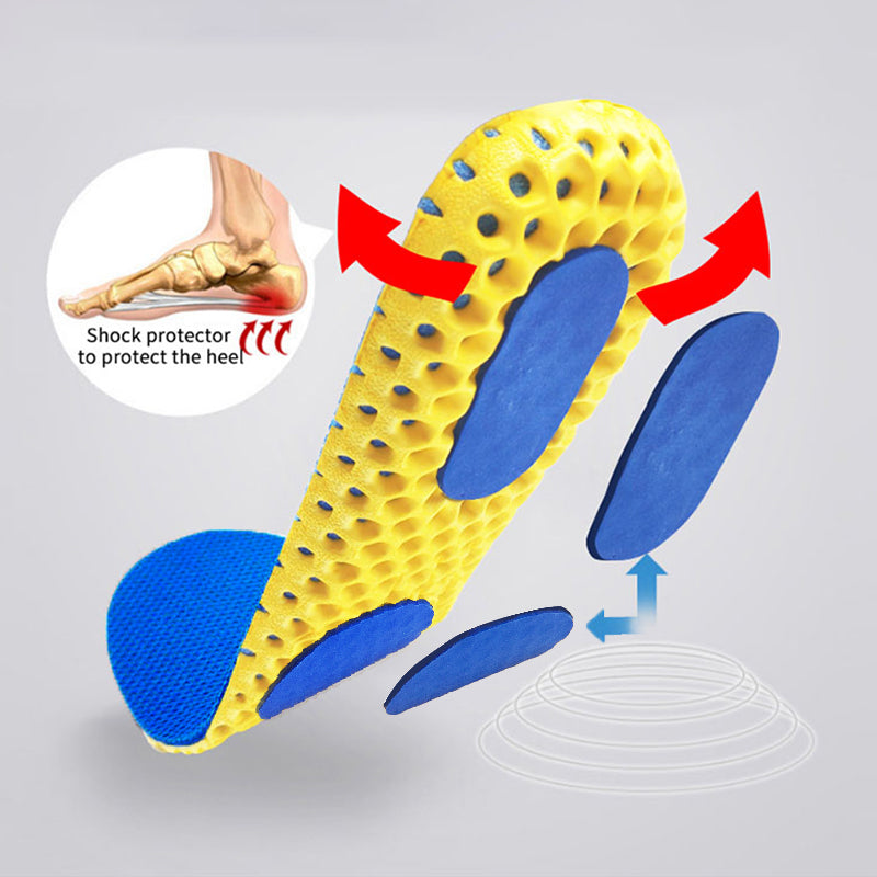 Memory Foam Insoles, Cushion Running Insoles, Breathable Sole Mesh, Orthopedic Insoles for Men, Women, Deodorant