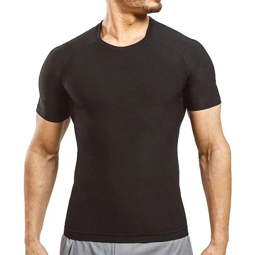 Mens Sauna Sweat Vest Heat Trapping Compression Shirt 3