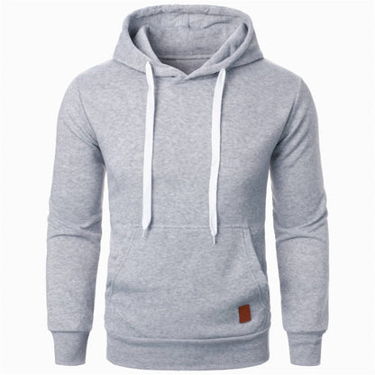 Mens Casual Hooded Pullover Lightweight Streetwear Sweatshirt With Drawstring Hood  Collar 3