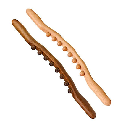 Beech Wood Rolling Pin Massage Stick For Relax Therapy 4