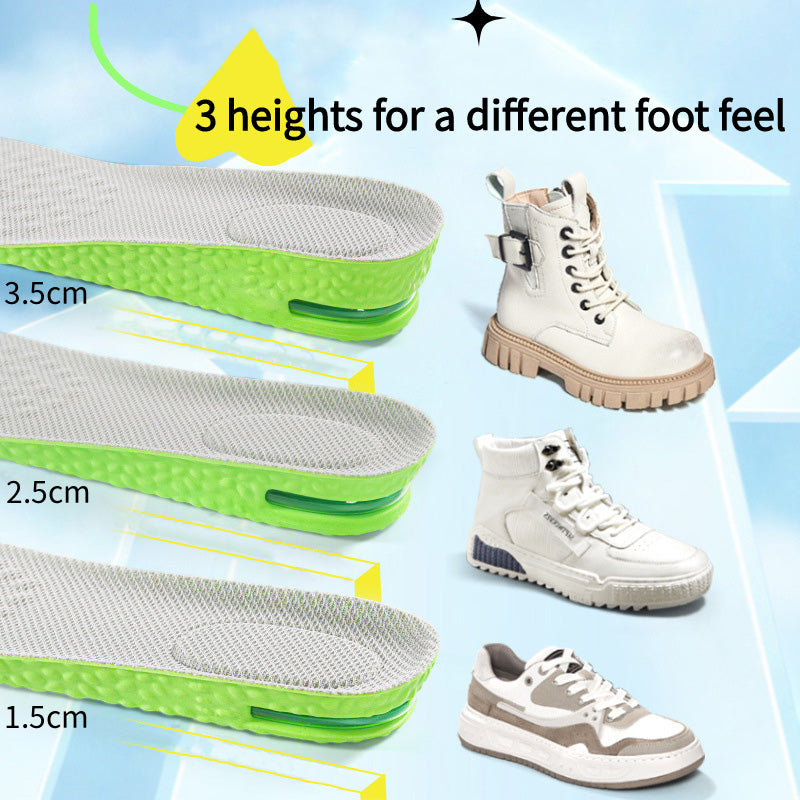 Air Cushion Height Increase Insoles Breathable Sweat And AntiOdour Insole Shock Absorbing Insole Fo 5