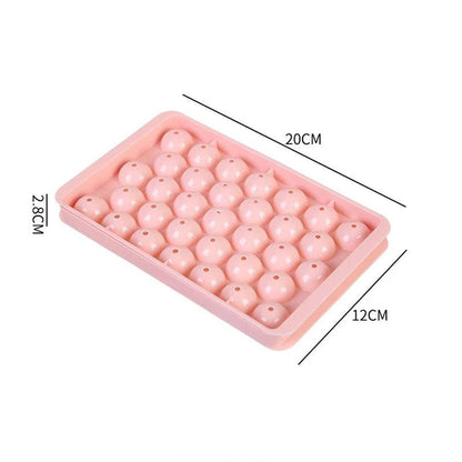 3D Round Ice Cube Tray With Lid Ice Ball Maker Compartment Ice Cube Model Box For Homemade Ice Crea 6