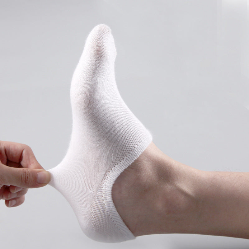 5Pair Lot Of Fashion Happy Mens Boat Socks Silicone Grip Invisible Cotton Ankle Socks 2